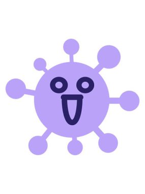 Mutlu boş göz virüsünün hareketli animasyonu