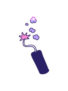 El çizimi bir dinamit çubuğunun karalamalarının animasyonunu aç.