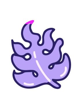 Brezilya bölgesi canavar bitki yaprağının animasyonunu güçlendir