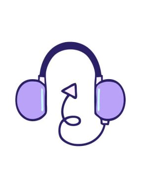 Titreyen hareket, eski kulaklıkların sevimli çizgi filmlerinin animasyonları.