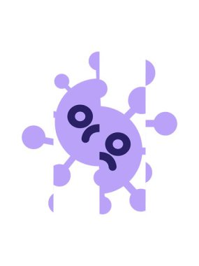 Mutsuz virüsün bölünmüş hareket animasyonu