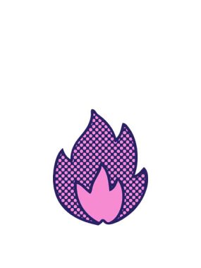 Yangının çizgi romanındaki zıplama hareketi animasyonu