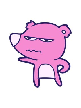 Kızgın ayı çizgi filminin parlak ışık efekti