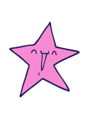 Mutlu çizgi film yıldızlarının hareketli animasyonları