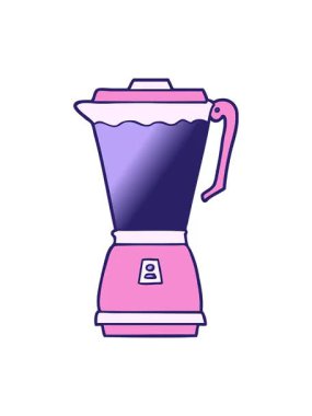 Çizgi film yemek işlemcisinin dönen hareket animasyonu