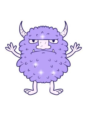 Huysuz canavarın çizgi film animasyonu.