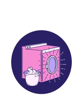 Dövme stili çamaşır makinesinin animasyonunu büyütüyor