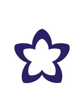 Geleneksel Japon çiçeklerinin parlayan radyoaktif animasyonu