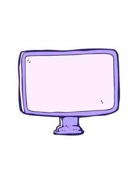 karikatür bilgisayar ekranının canlandırmasını bob ve duraklat