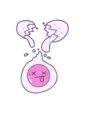 Kırık yumurtanın hareketli animasyonu