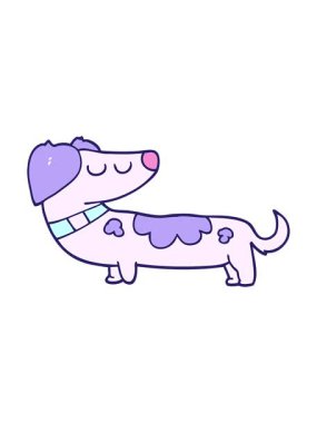 köpek çizgi filminin basınçlı animasyonu