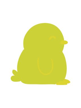 Sevimli bir penguenin renk animasyonu