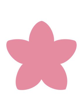 geleneksel Japon çiçek şeklinin hareketli animasyonu