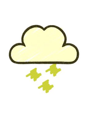 Bulut Tebeşiri Çizim tasarımının renk animasyonu değişiyor