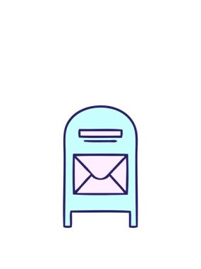 Sevimli bir posta kutusunun çizgi filminin animasyonunu uzatıyorum.