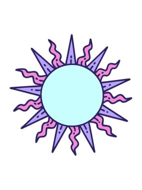 Simgesel dövme güneşinin hareketli animasyonu