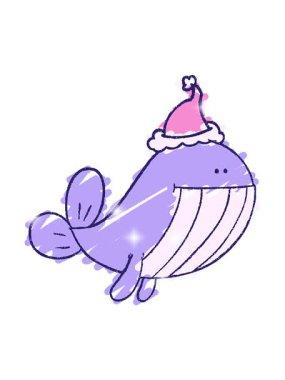 Mutlu Balina Tebeşiri Çiziminin parıltı etkisi