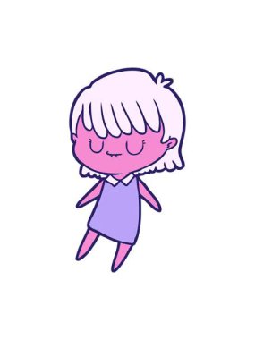 neon rengi palet kadın çizgi filminin pixelize etkisi