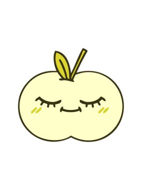 sulu elmanın renk canlandırması