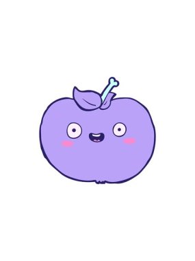 Elma karikatürünün satış flaş animasyonu