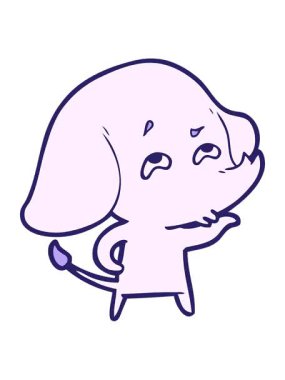 Anımsayan bir filin hareketli animasyonu