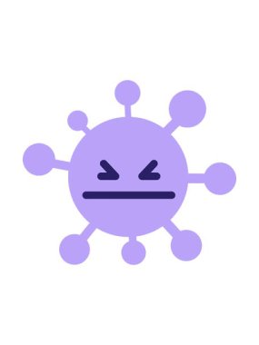 Basit sinir bozucu virüs dizaynının basınçlı animasyonu