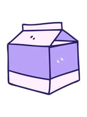 Bir karton sütü salla ve duraklat