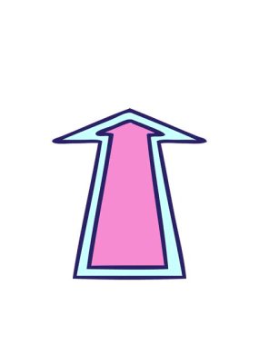 bir okun el çiziminin hareketli animasyonu.