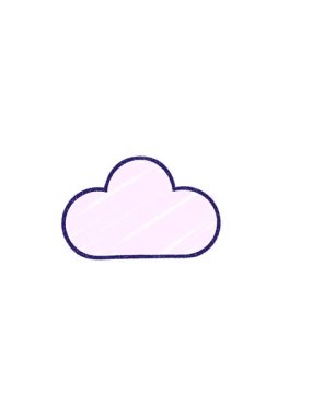 Bulut Tebeşiri Çiziminin yatay titreşimli animasyonu