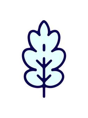 meşe yaprağı tasarımının neon ışık efekti animasyonu