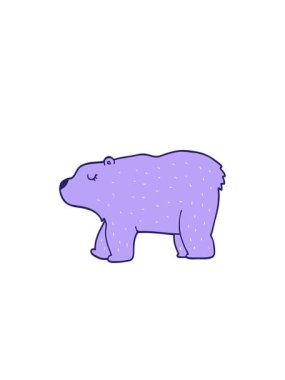 Yanıp sönen radyal çizgiler çizgi film ayıcığı animasyonu