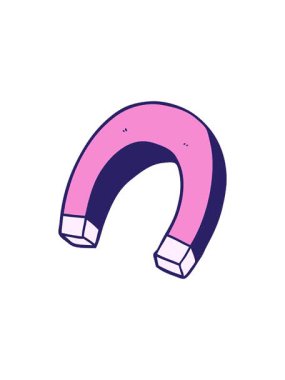 mıknatıs karikatür elementinin radyoaktif parlayan animasyonu