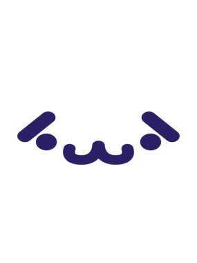 sevimli utangaç hayvan yüz ikonunun hareketli animasyonu