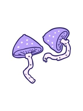 karikatür vahşi mantarların animasyonunu durdurup duraklat