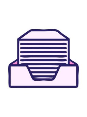 Yığılmış kağıtların gölgeli çizgi filmlerinin hareketli animasyonları