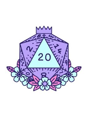 Doğal 20 zarın hareketini salla ve durdur