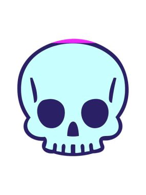 Kafatası karikatürünün animasyonunu çalıştır