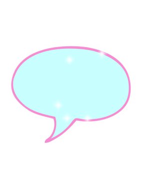 Bir karikatür karalama konuşma baloncuğunun ışıltı etkisi