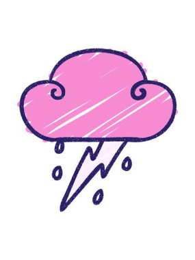 Storm Cloud Chalked çiziminin hareketli animasyonu