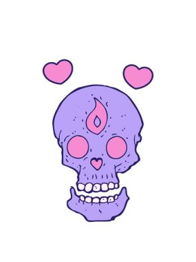 dönen kalpler mistik kafatası animasyonu