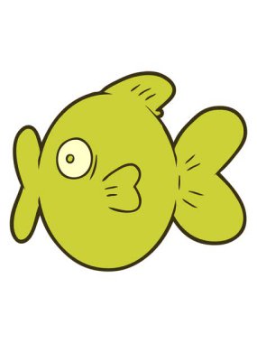 Çizgi film balıklarının renk animasyonu değişiyor