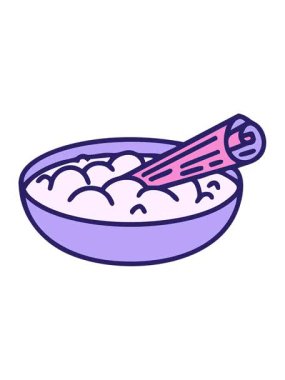 geleneksel Brezilya kanjitasının tarçın çubuğu çizimiyle animasyonunu bob ve duraklat