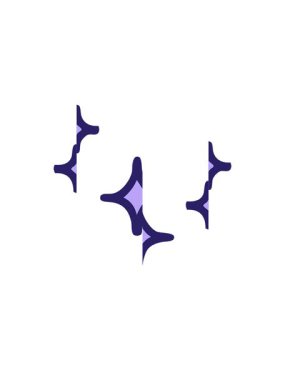 Bir yıldızın ikonik dövme şeklindeki görüntüsü bölünmüş hareket animasyonu