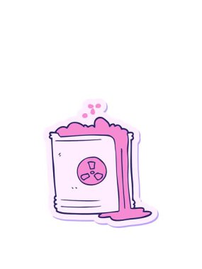 Radyoaktif atık çizgi filminin yapıştırmasını genişletiyorum.