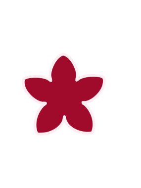 Geleneksel Japon çiçek tasarımının yatay titreşimli animasyonu