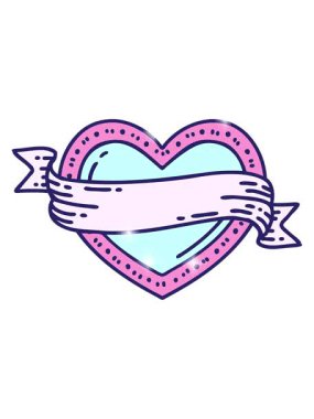 Dövmenin geleneksel kalp ve bayrak biçiminde simli etkisi