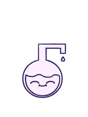 Bir Bilim Deneyi Tebeşir Çiziminin zıplama hareketi animasyonu