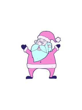 Neşeli Noel Baba çizgi filminin yıldız patlaması etkisi canlandırması