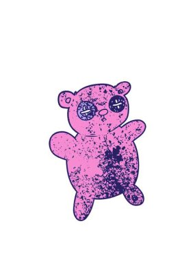 Eski oyuncak ayı çizgi filminin animasyonunu uzatıyorum.