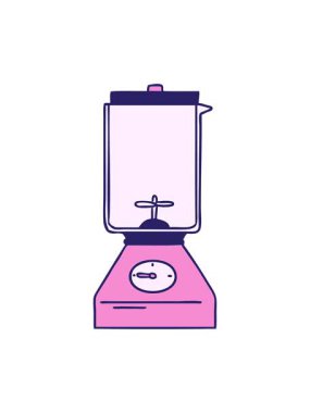 Yemek karıştırıcısının karikatür karikatürünün hareketli animasyonu